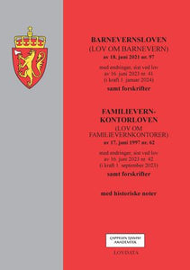 Barnevernsloven : (lov om barneverntjenester) av 18. juni 2021 nr. 97 : med endringer, sist ved lov av 16. juni 2023 nr. 41 (i kraft 1. januar 2024) : samt forskrifter ; Familievernkontorloven : (lov 